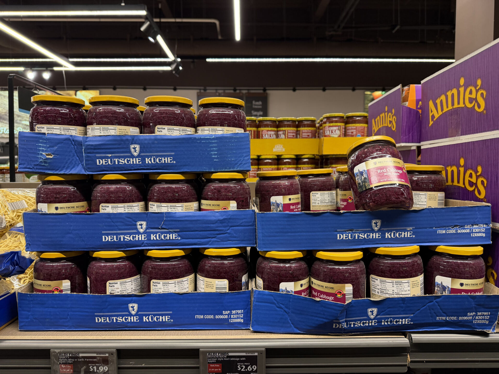 „Deutsche Küche“ bei Aldi in den USA.