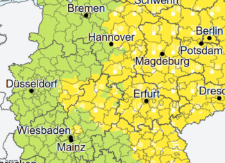 Amtliche Warnungen in 192 Kreisen und Schnee