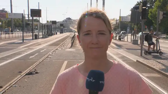 Reprterin Katja Stieler in Leipzig